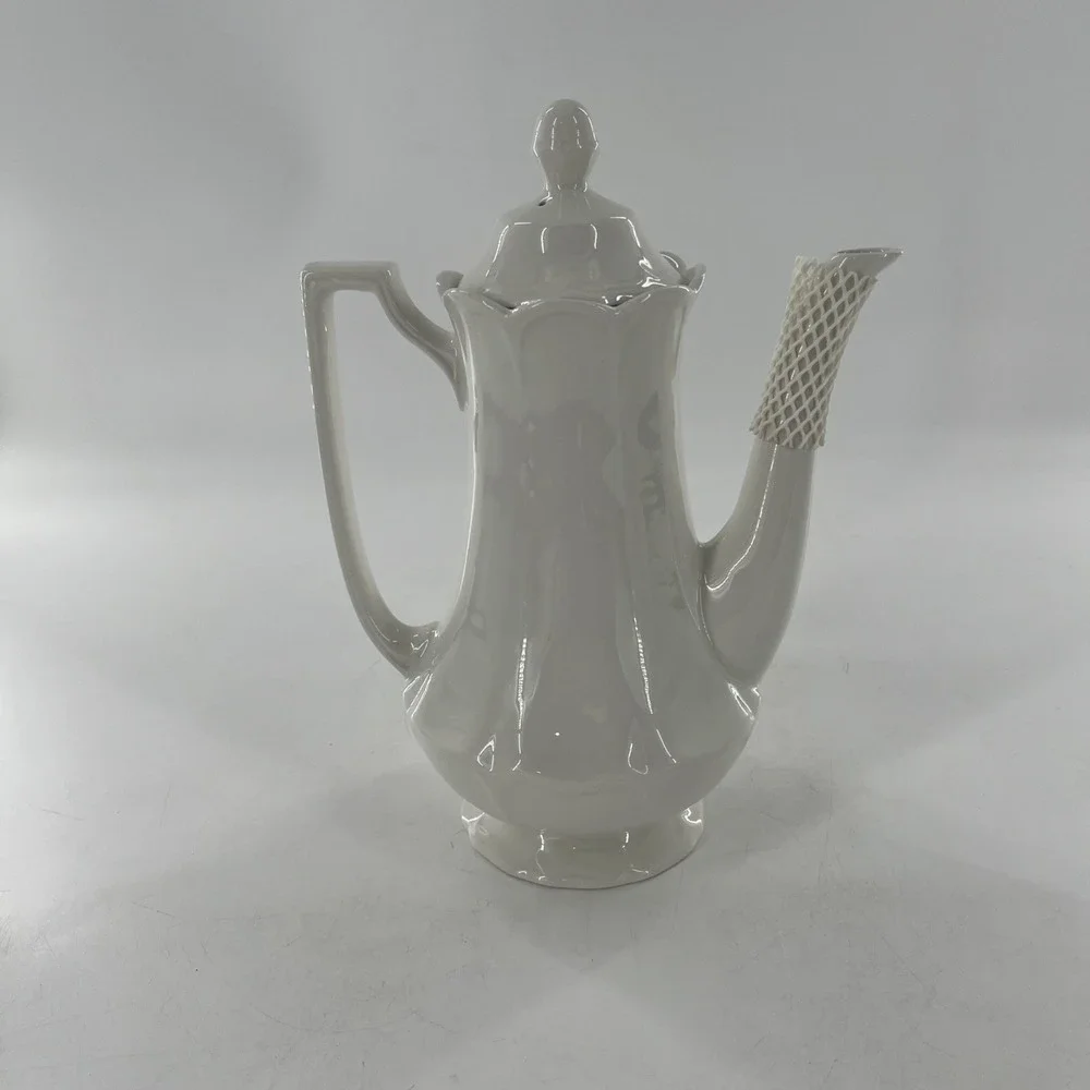 5 Meakin Heirloom Ironstone Teapot Coffee Pot Creamer Sugar Royal Staffordshire - Picture 9 of 15